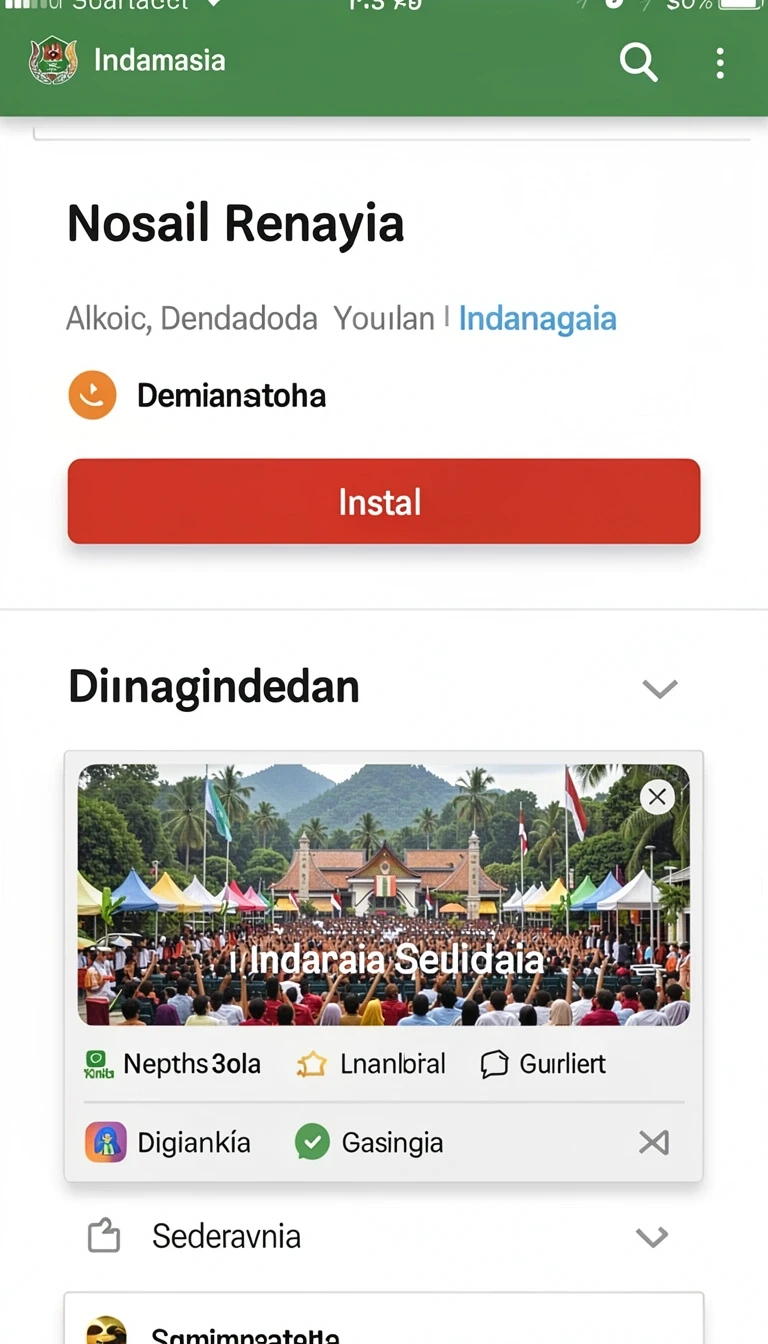 Lembar detail memperlihatkan ukuran file, rating, Android minimum, serta catatan perubahan.